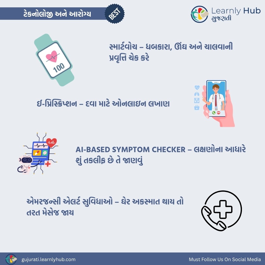 health janva jevu technology information gujarati