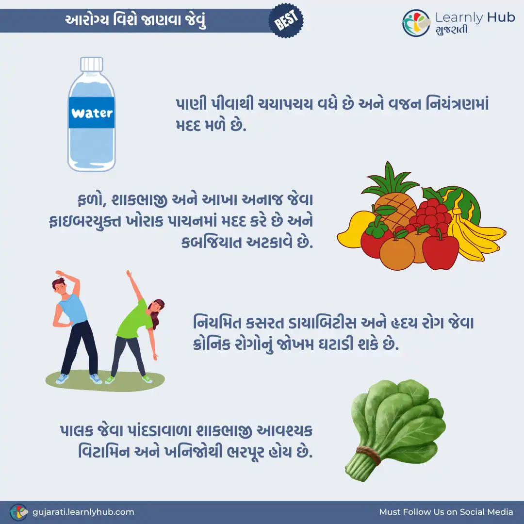 health vishe janva jevu in gujarati